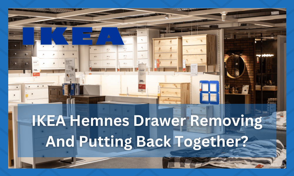 ikea hemnes drawer removing and putting back together