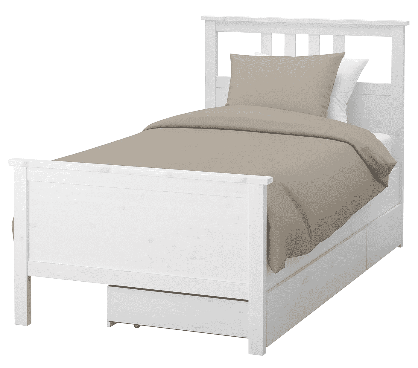 Hemnes Bed Frame with Two Storage Boxes