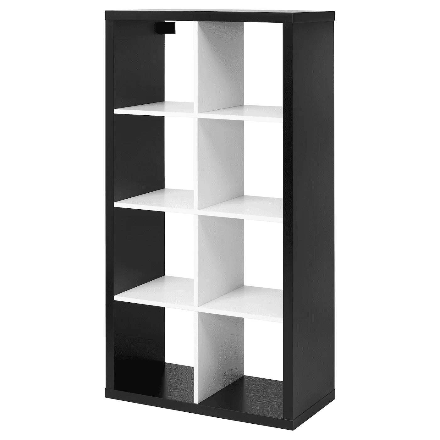 KALLAX Shelf unit, black, white