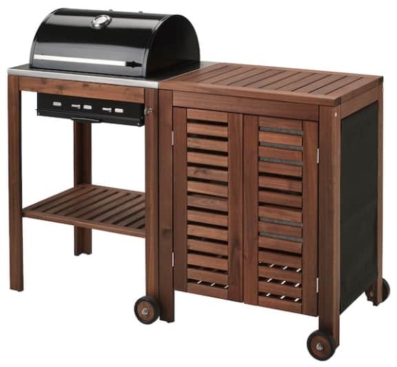 ÄPPLARÖ KLASEN Charcoal Grill with Cabinet