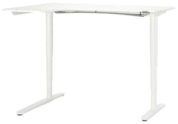 BEKANT Corner Sit Stand Desk, Left 63 x 43 1 4”