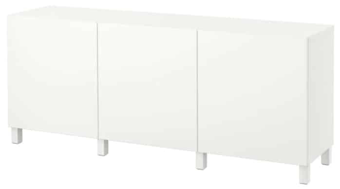 BESTÅ Storage Combination with Doors, Lappviken White BESTÅ Storage Combination with Doors, Lappviken White