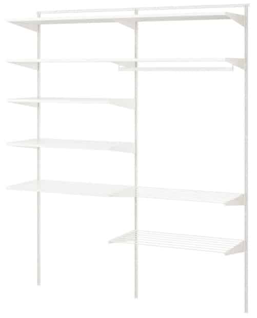 BOAXEL 2 Section Shelving Unit, White