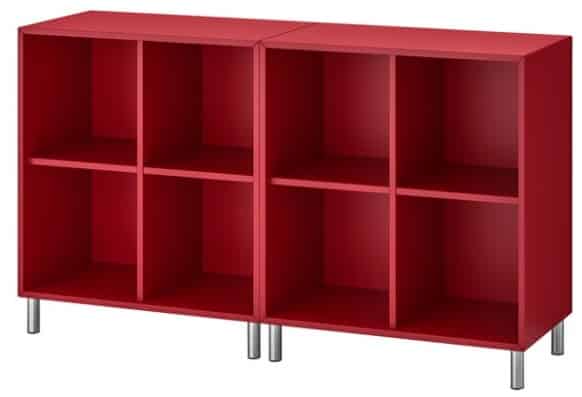 EKET Storage Combination with Legs, Red
