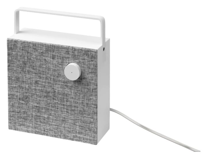 ENEBY Bluetooth Speaker, White 8x8 ENEBY Bluetooth Speaker, White 8x8