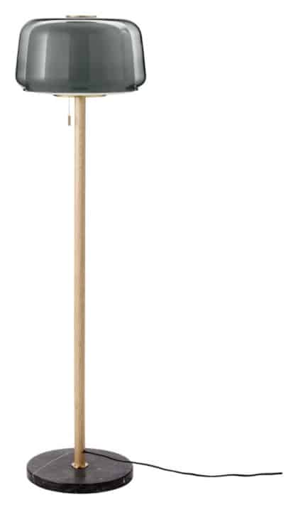EVEDAL Floor Lamp with LED Bulb, Marble Gray