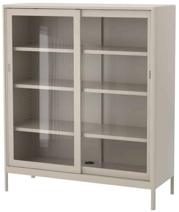 IDÅSEN Cabinet with Sliding Glass Doors IDÅSEN Cabinet with Sliding Glass Doors
