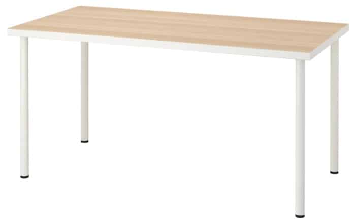 LINNMON ADILS Table, Stained Oak 59 x 29 1 2”