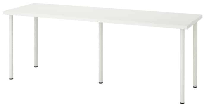 LINNMON ADILS Table, White 78 3 4 x 23 5 8”