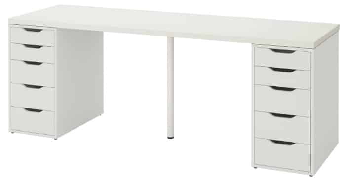 LINNMON ALEX Table, White 78 3 4 x 23 5 8”