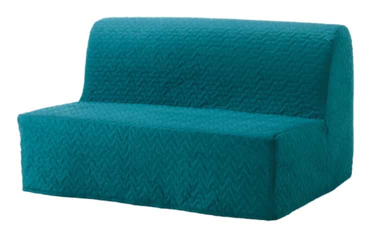 LYCKSELE LÖVÅS Sleeper sofa, Vallarum turquoise