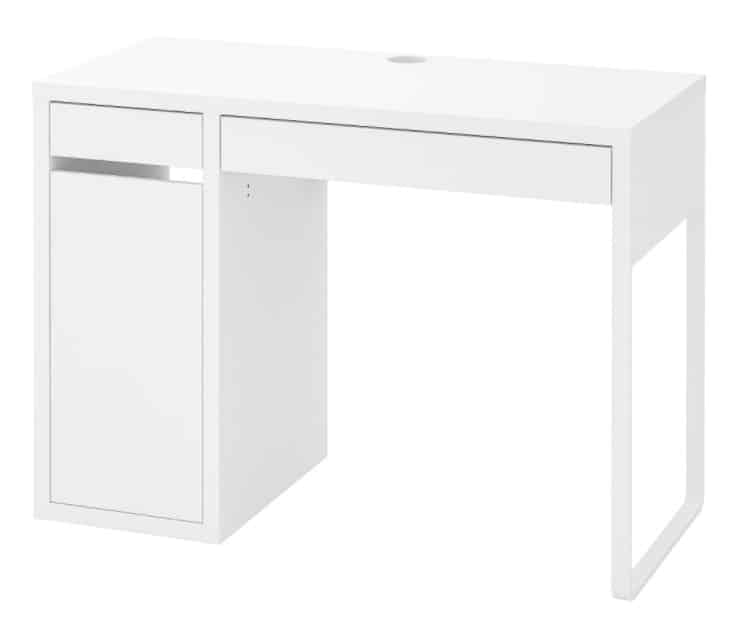 MICKE White Desk 41 3 8x19 5 8