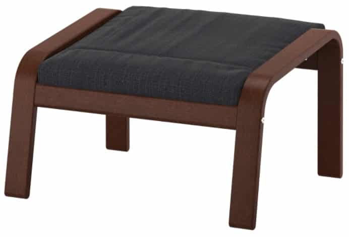 POÄNG Ottoman, Hillared Anthracite POÄNG Ottoman, Hillared Anthracite