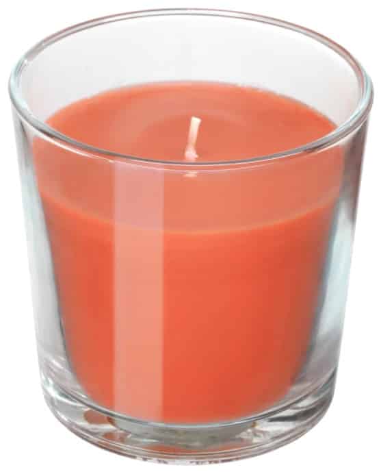 SINNLIG Candle in Glass, Peach and Orange Scented
