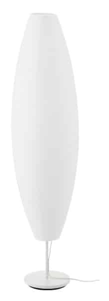 SOLLEFTEÅ Floor Lamp with LED Bulb, Oval White
