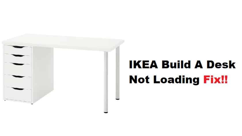 ikea build a desk not loading