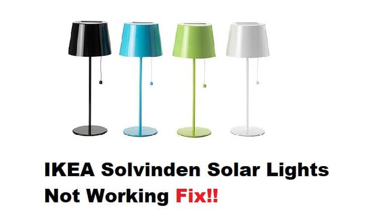 ikea solvinden solar lights not working