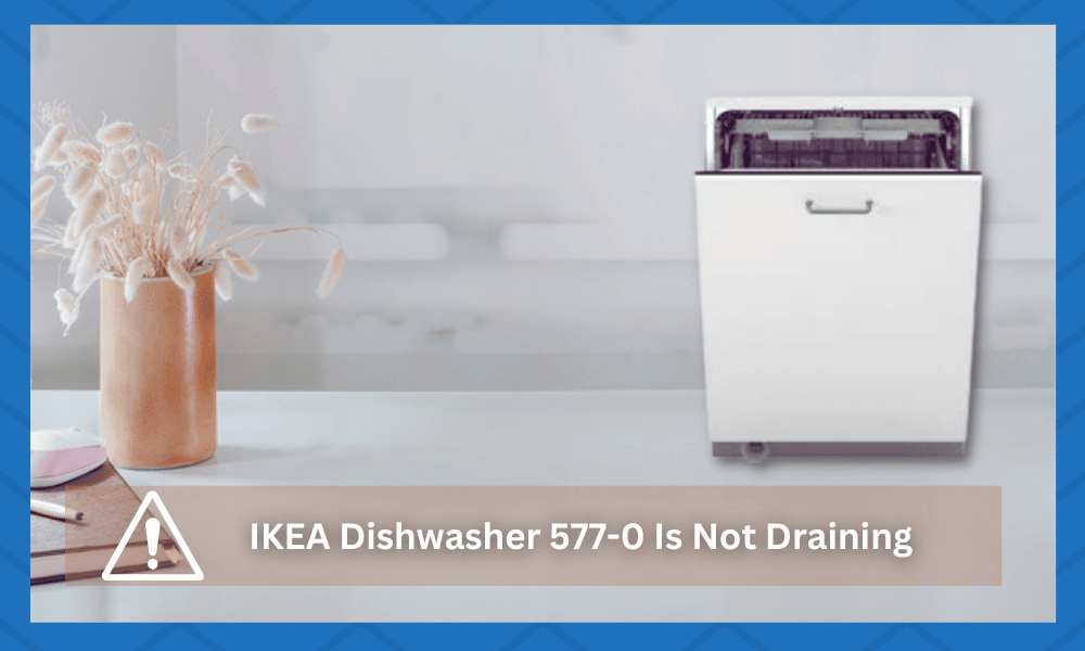 ikea dishwasher 577-0 not draining