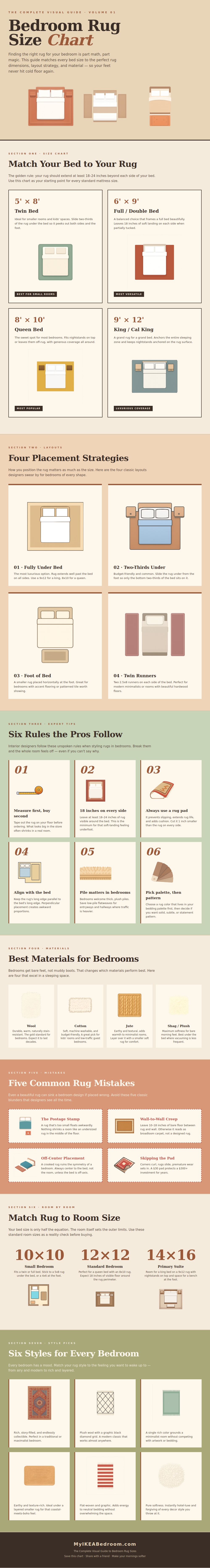 Bedroom Rug Size Chart