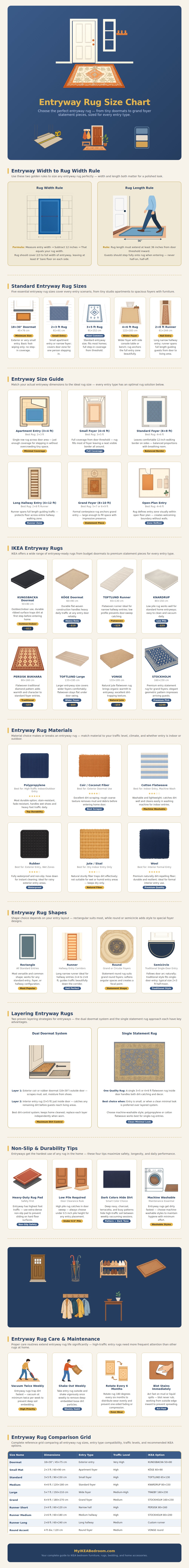 Entryway Rug Size Chart