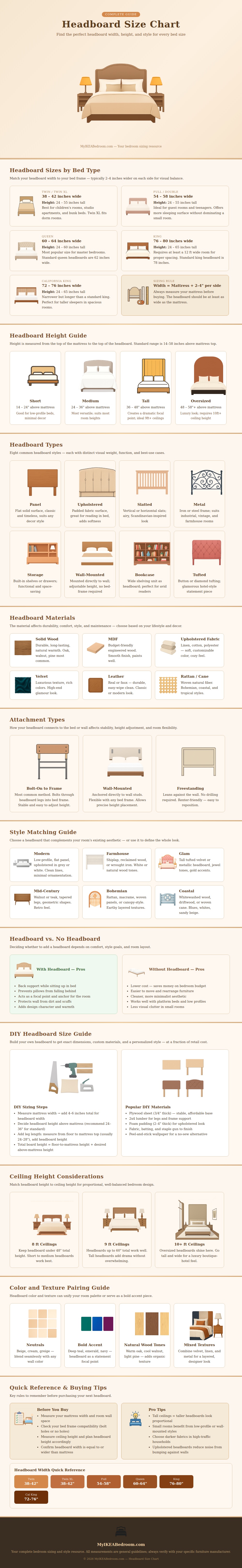 Headboard Size Chart