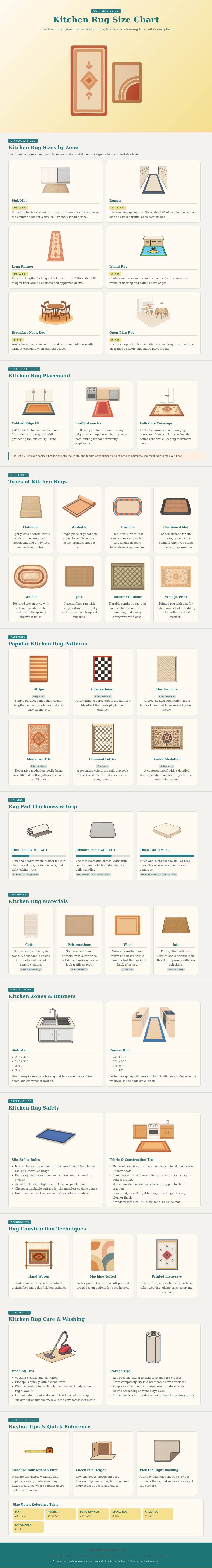 Kitchen Rug Size Chart