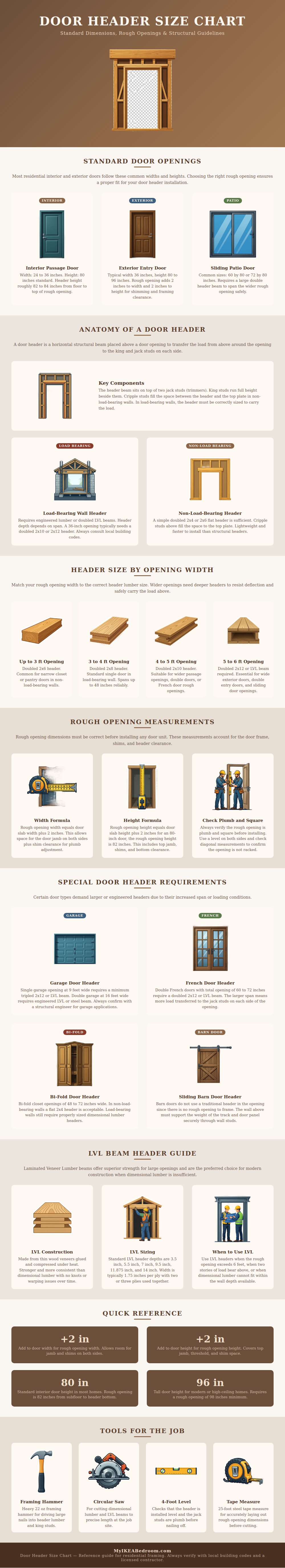 Door Header Size Chart