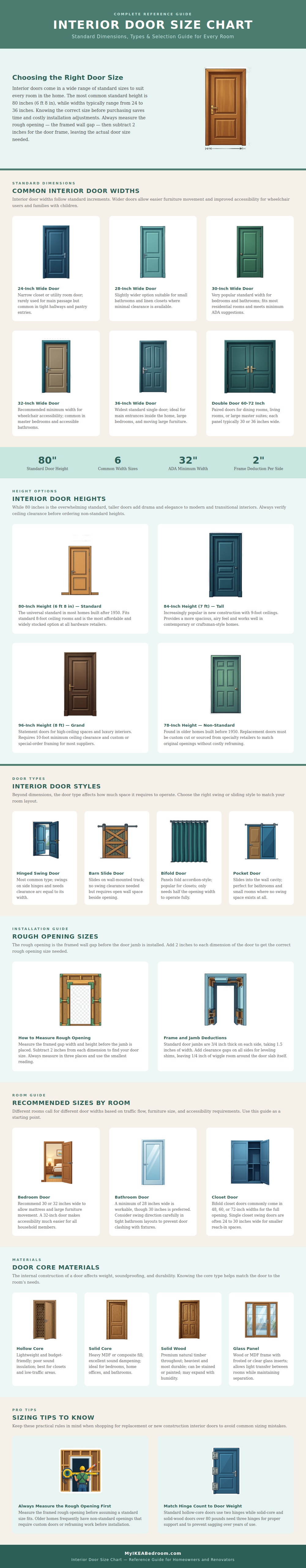 Interior Door Size Chart